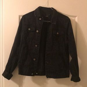 Black denim jacket